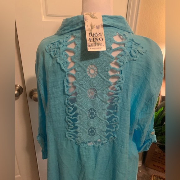 OS 100% Italian Linen Tunic - Picture 6 of 7